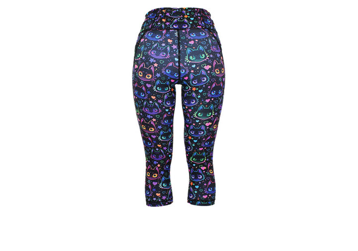 PRE ORDER Capri Cosmic Kitty Leggings with pockets