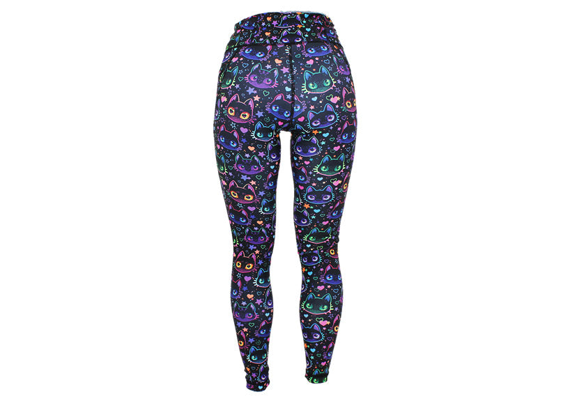 PRE ORDER Winter Cosmic Kitty Leggings with Pockets