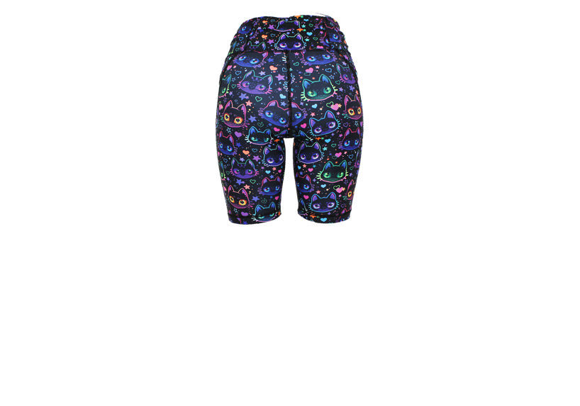 PRE ORDER Cosmic Kitty Long Shorts with pockets