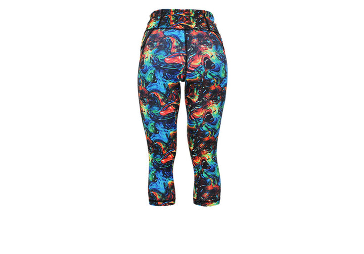 PRE ORDER Capri Cosmic Ripples Leggings with pockets