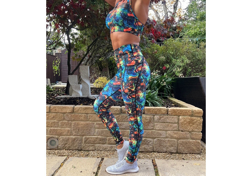 PRE ORDER Cosmic Ripples leggings with pockets