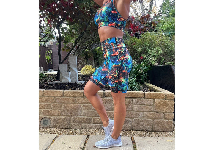 PRE ORDER Cosmic Ripples Long Shorts with pockets