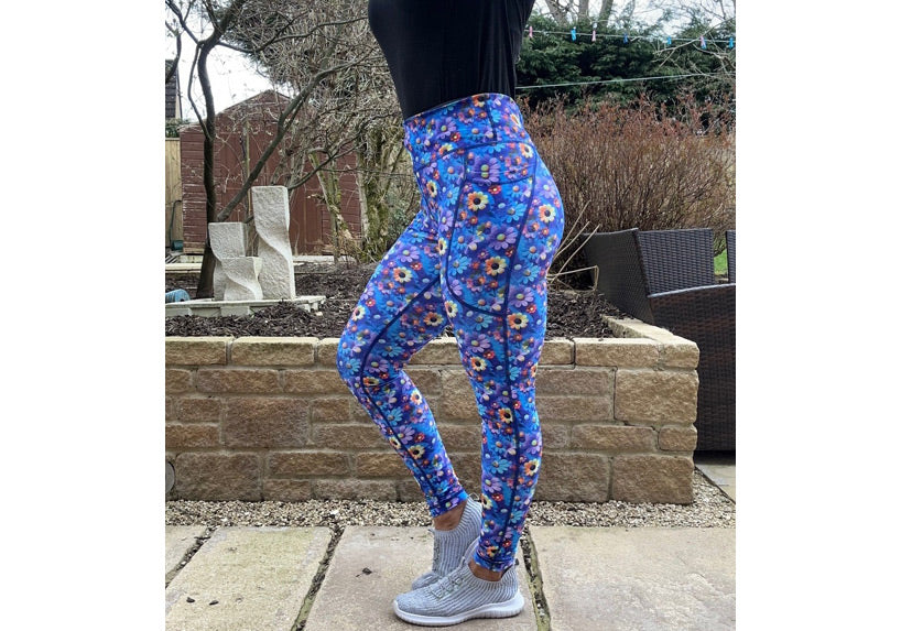 Daisy Dreamscape leggings with pockets