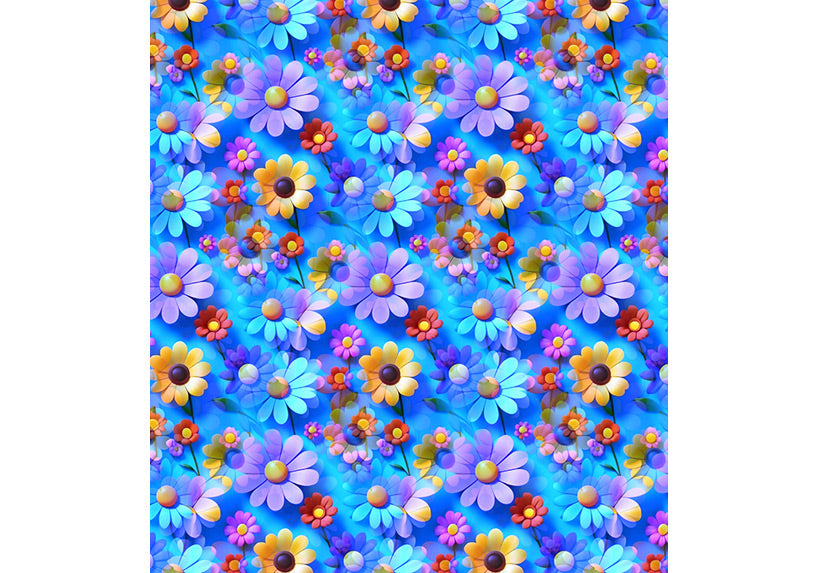 Capri Daisy Dreamscape Leggings with pockets