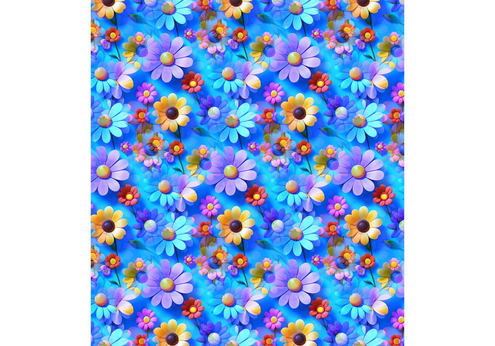 Capri Daisy Dreamscape Leggings with pockets