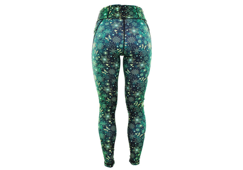 PRE ORDER Winter Emerald Frost Leggings with Pockets