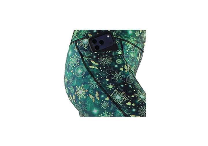 PRE ORDER Winter Emerald Frost Leggings with Pockets
