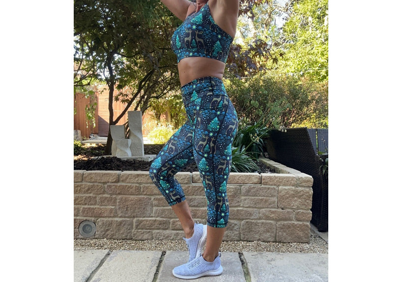 PRE ORDER Capri Enchanted Forest Leggings with pockets
