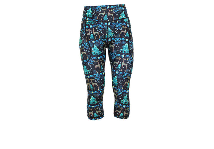 PRE ORDER Capri Enchanted Forest Leggings with pockets