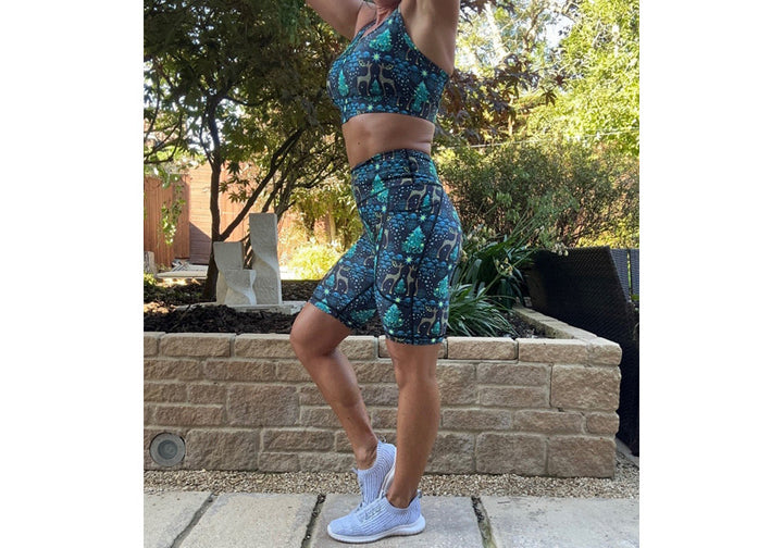 PRE ORDER Enchanted Forest Long Shorts with pockets