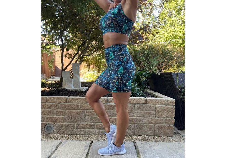PRE ORDER Enchanted Forest Mid Shorts with pockets