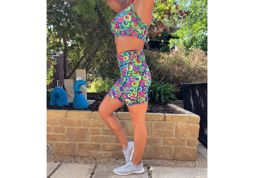 PRE ORDER Eye Candy Mid Shorts with pockets