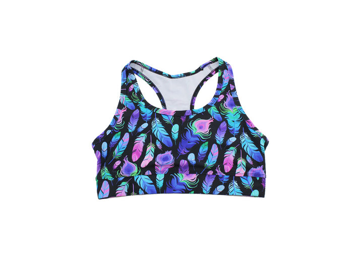 Feather Frenzy Sports Bra