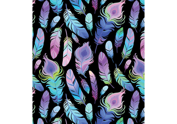 Capri Feather Frenzy Leggings with pockets