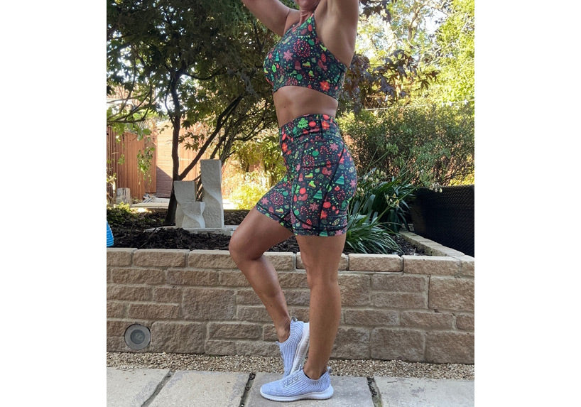 PRE ORDER Festive Charms Mid Shorts with pockets