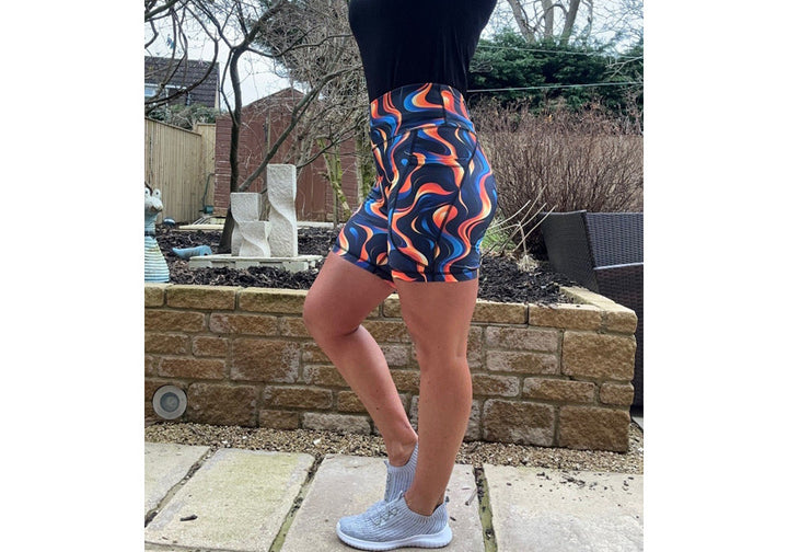 Fire and Ice Mid Shorts with pockets