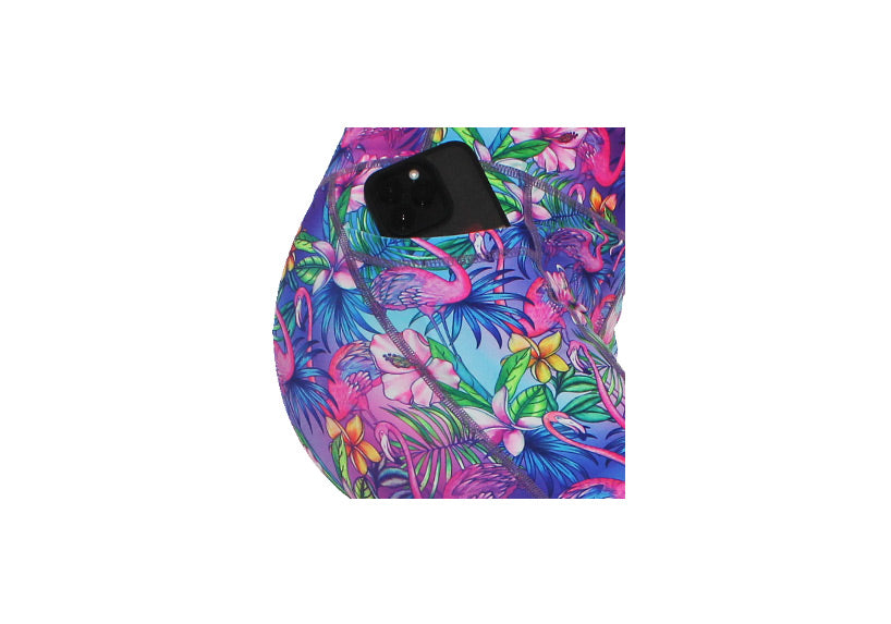 PRE ORDER Capri Flamingo Leggings with pockets