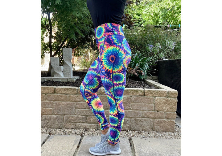 Flower Power leggings with pockets