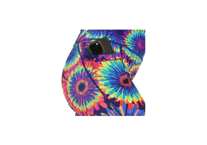 PRE ORDER Capri Flower Power Leggings with pockets