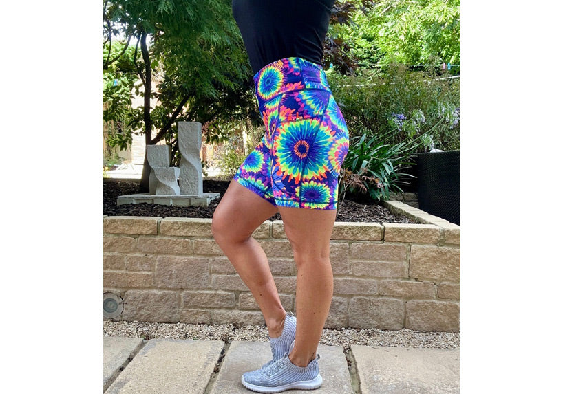 PRE ORDER Flower Power Mid Shorts with pockets