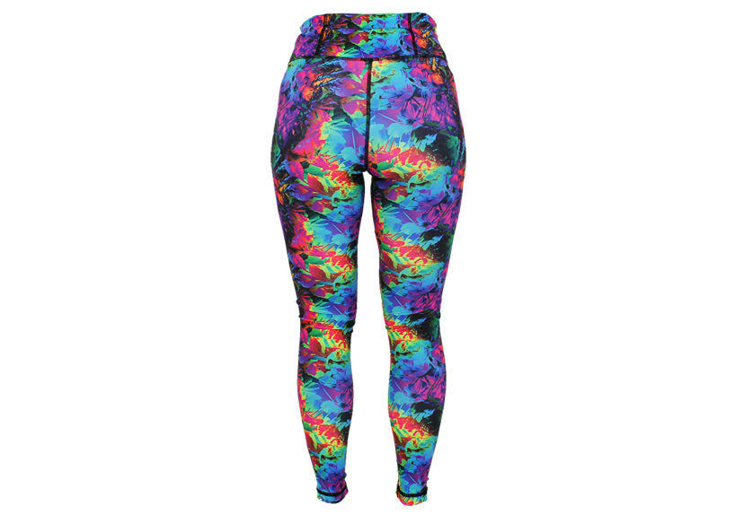 Fluorescent Flora leggings with pockets