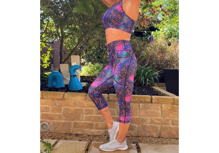 PRE ORDER Capri Fluoria Leggings with pockets