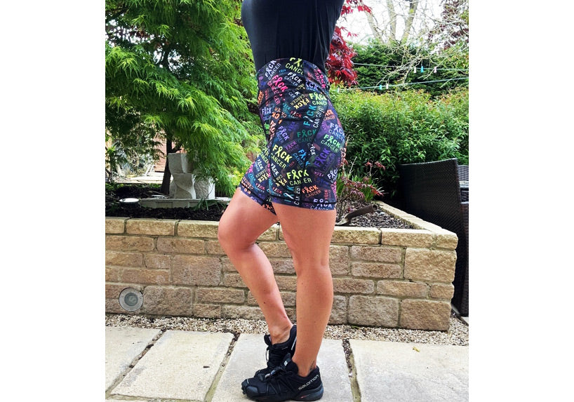 PRE ORDER F Cancer Mid Shorts with pockets