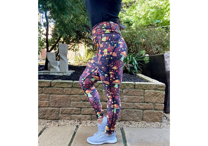 Funky Fungi leggings with pockets