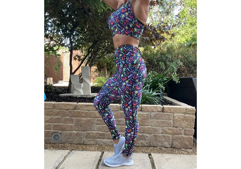 PRE ORDER Winter Retro Halloween Leggings with Pockets