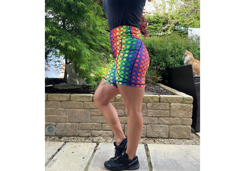 Harlequin Mid Shorts with pockets