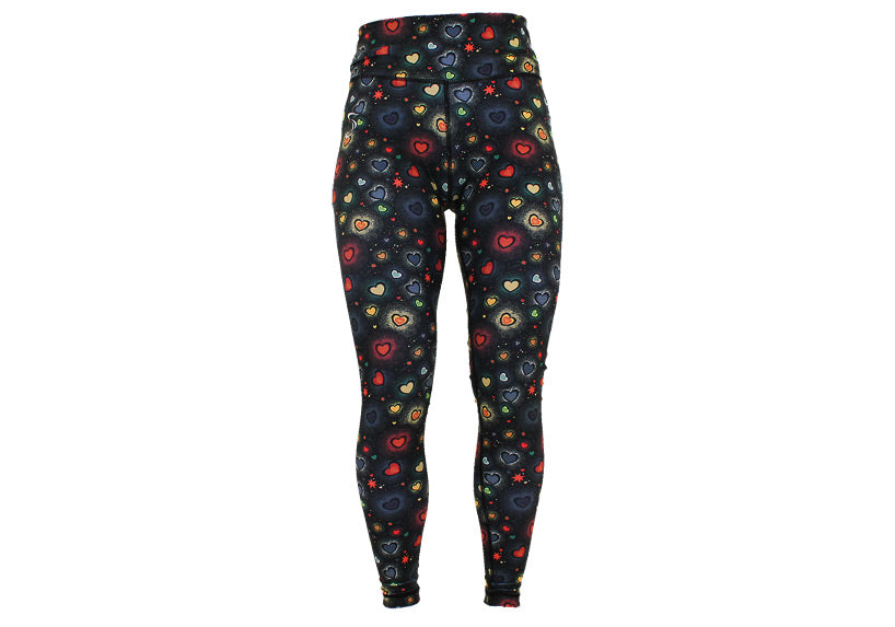 Hazy Hearts leggings with pockets