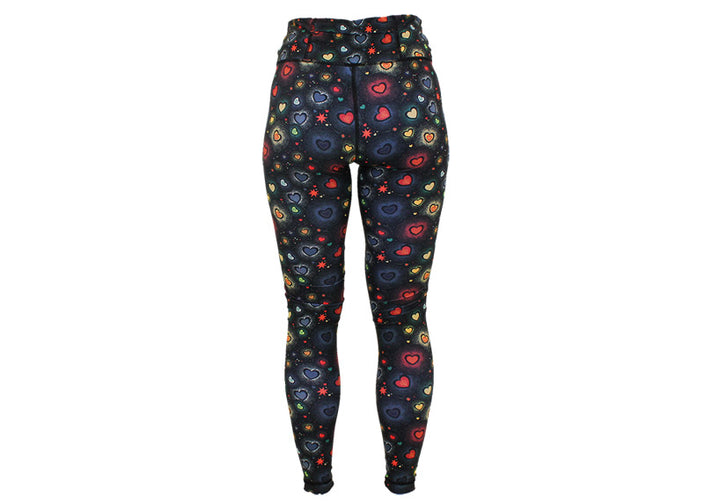Hazy Hearts leggings with pockets