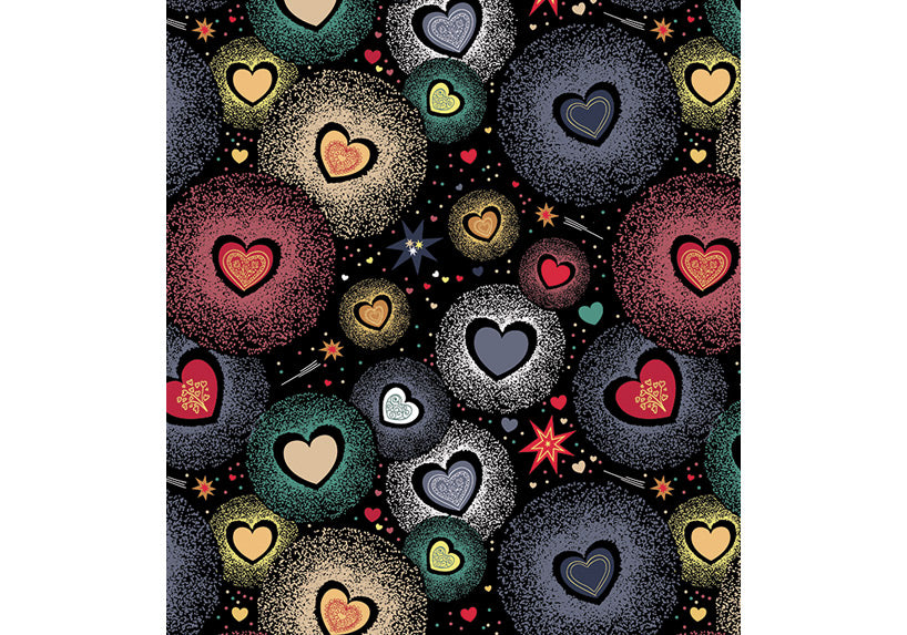Hazy Hearts leggings with pockets