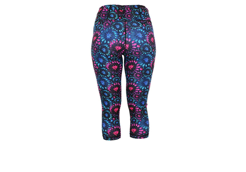 Capri Helix Burst Leggings with pockets