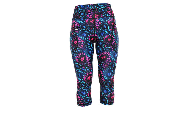 Capri Helix Burst Leggings with pockets