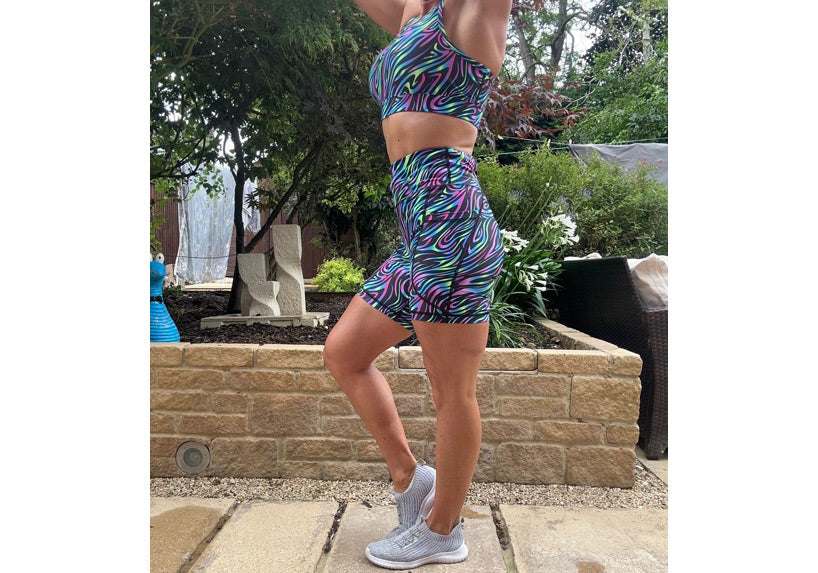 Illusion Mid Shorts with pockets
