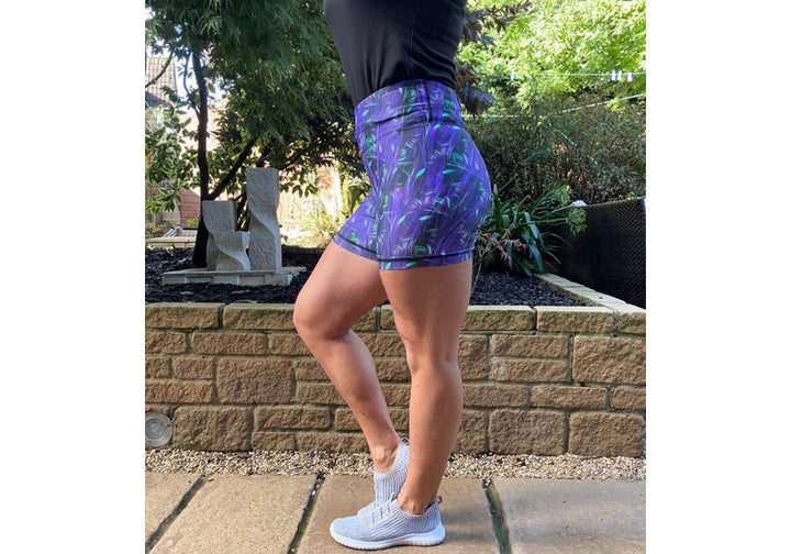 Indigo Whispers Short Shorts
