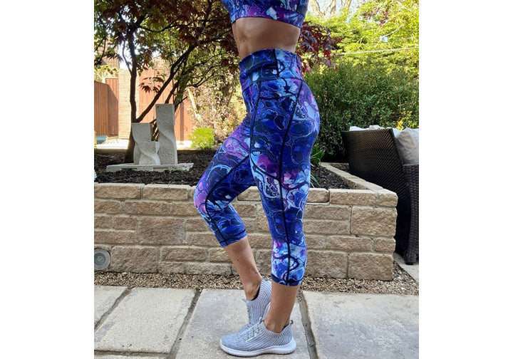 PRE ORDER Capri Iridescent Leggings with pockets