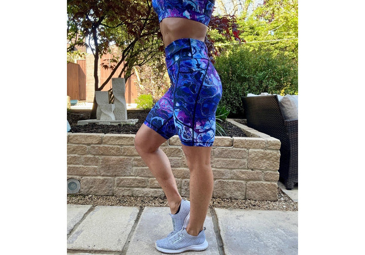 PRE ORDER Iridescent Long Shorts with pockets
