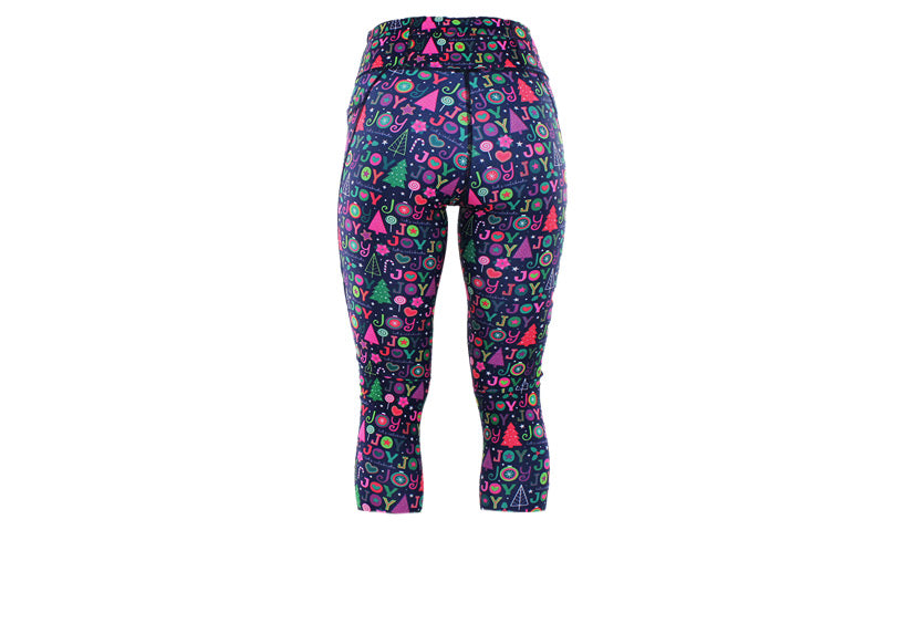 PRE ORDER Capri Jingle Joy Leggings with pockets