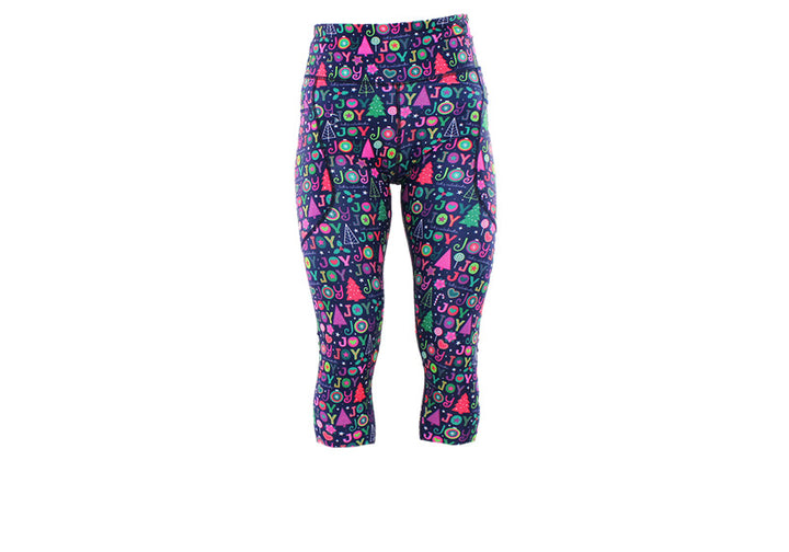PRE ORDER Capri Jingle Joy Leggings with pockets