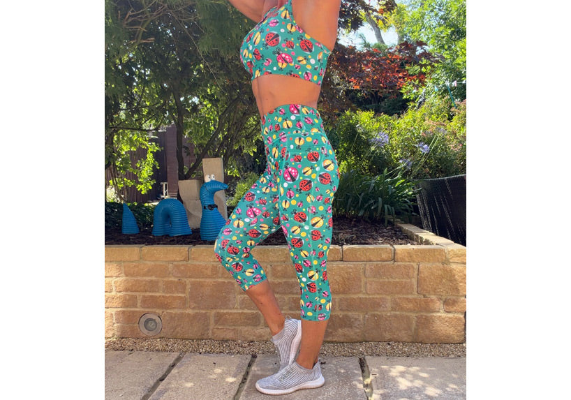 PRE ORDER Capri Ladybirds Leggings with pockets