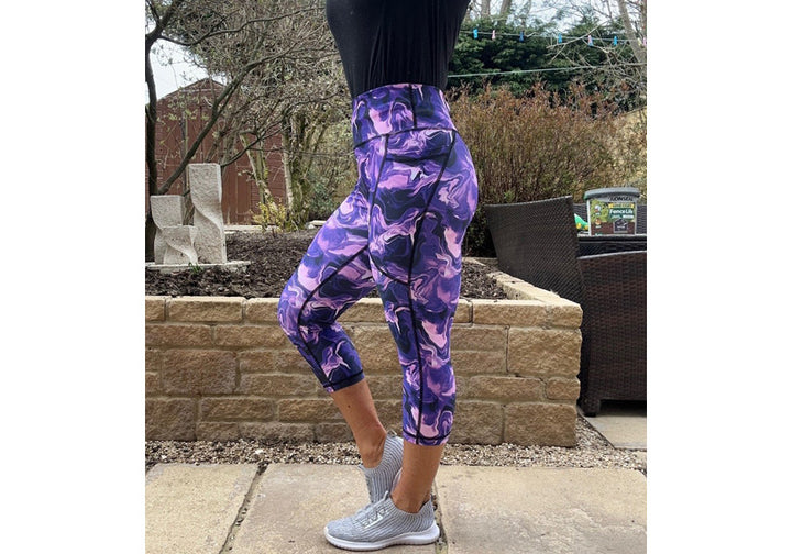 Capri Lavender Haze Leggings with pockets