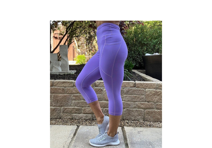 Capri Lilac Premium Leggings with Pockets