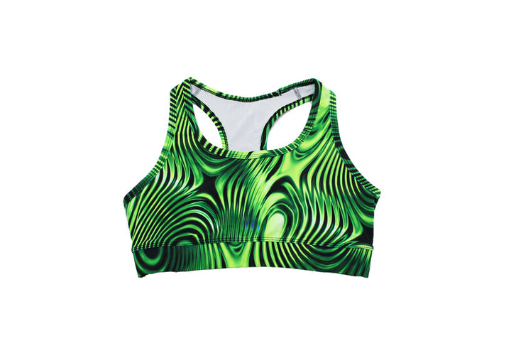 PRE ORDER Lime Ripple Sports Bra