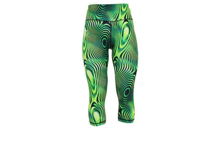 PRE ORDER Capri Lime Ripple Leggings with pockets