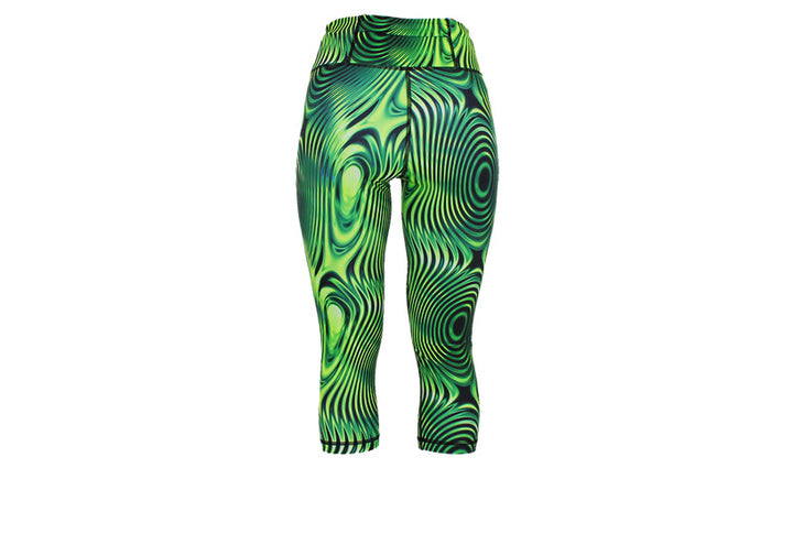 PRE ORDER Capri Lime Ripple Leggings with pockets