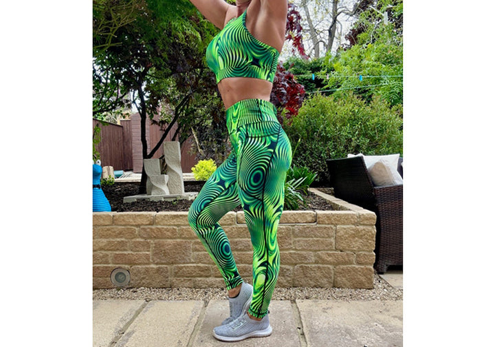 PRE ORDER Winter Lime Ripple Leggings with Pockets