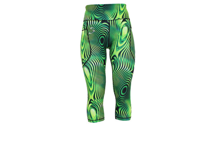 PRE ORDER Capri Lime Ripple Leggings with pockets