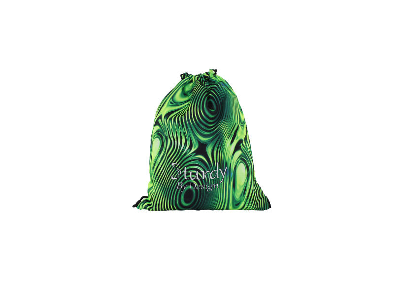 PRE ORDER Lime Ripple Drawstring Bag